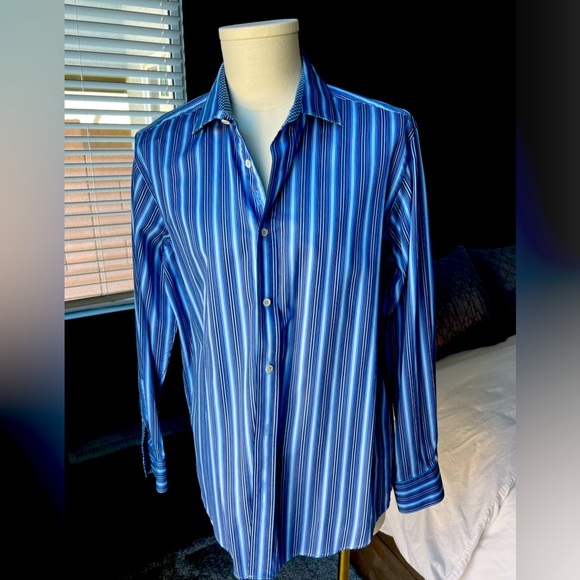 Bugatchi: Long-Sleeve Button Down Dress Shirt - Picture 1 of 5